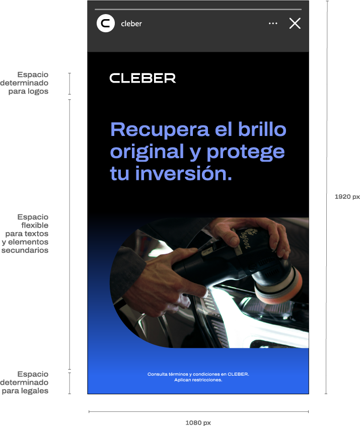 Instagram Stories: Diseño 1 logotipo 9:16