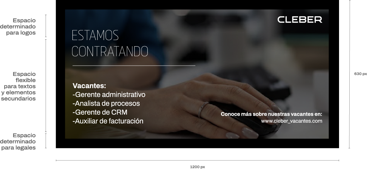 LinkedIn: Diseño Landscape un logo