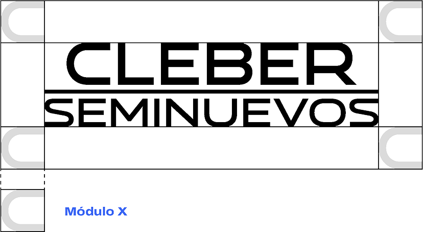Retícula de logotipo de CLEBER SEMINUEVOS