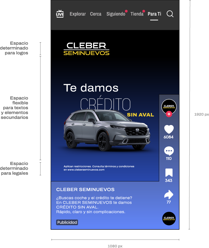 TikTok: Diseño 1 solo logotipo